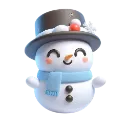 Emoji snowman