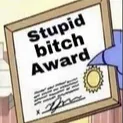 Emoji stupid_bitch_award