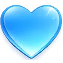 Emoji heart_gradient_blue