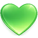 Emoji heart_gradient_green