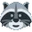 Emoji raccoon