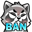 Emoji raccoon_ban