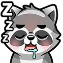 Emoji Raccoon_sleep