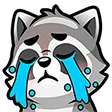 Emoji raccoon_sad