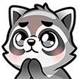 Emoji Raccoon_pls