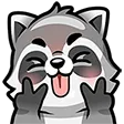 Emoji Raccoon_uwu