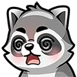 Emoji Raccoon_Malade