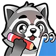Emoji Raccoon_Note