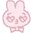 Emoji 818425pinkpixelbunnysmooch