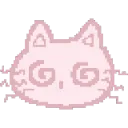 Emoji 665664pinkpixelcatdizzy