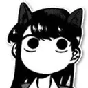 Emoji BAW_White_Black_Komi_Cat