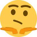 Emoji shrugging