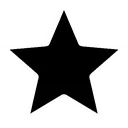 Emoji star_black_lighted