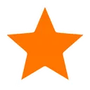 Emoji star_orange_lighted