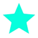 Emoji star_turquoise_lighted