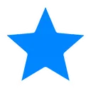 Emoji star_blue_lighted