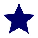 Emoji star_darkblue_lighted