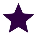 Emoji star_darkpurple_lighted