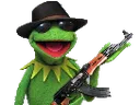 Emoji kermit_gangster