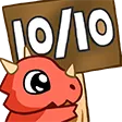 Emoji mn_red_ten_drag