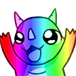 Emoji mn_rainbow_drag