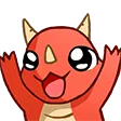 Emoji mn_red_yay_drag