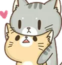 Emoji ra_grey_cat_hug