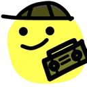 Emoji musicvibingblob