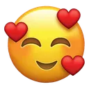 Emoji 3coeurs