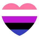 Emoji SmileyPrideGenderfluid
