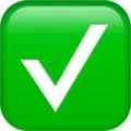 Emoji greentick