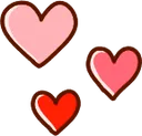 Emoji mn_pink_hearts
