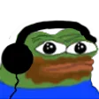 Emoji listen_pepe