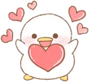 Emoji Duck_heart