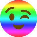 Emoji rainbowgrins