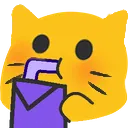 Emoji cat_sip