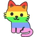 Emoji mn_rainbow_lgbt_cat