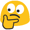 Emoji ablobthinkingeyes