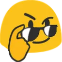 Emoji blobglassesdown