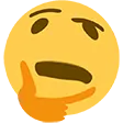 Emoji pense