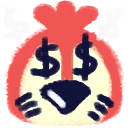 Emoji NE_parrot_money