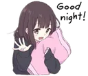 Emoji goodnight