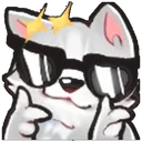 Emoji LR_GlassCoolDog