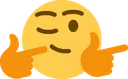 Emoji blob_revolver_finger_poto