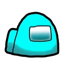Emoji 6956_amongusvote_cyan