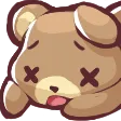 Emoji bear_dead