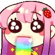 Emoji chara_pinkhair_magic