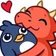 Emoji dragon_hug