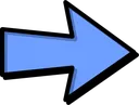 Emoji fleche_bleue