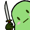 Emoji knife_bean